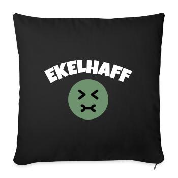 Frauen Tausch Ekelhaff Nadine w - Sofakissenbezug 45 x 45 cm - Schwarz - Vorne