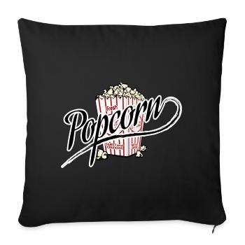 Popcorn - Sofa pillowcase 17,3'' x 17,3'' (45 x 45 cm) - black - Front