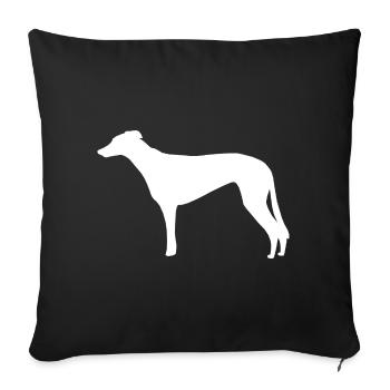 Galgo Espanol Galgo Español - Sofa pillowcase 17,3'' x 17,3'' (45 x 45 cm) - black - Front