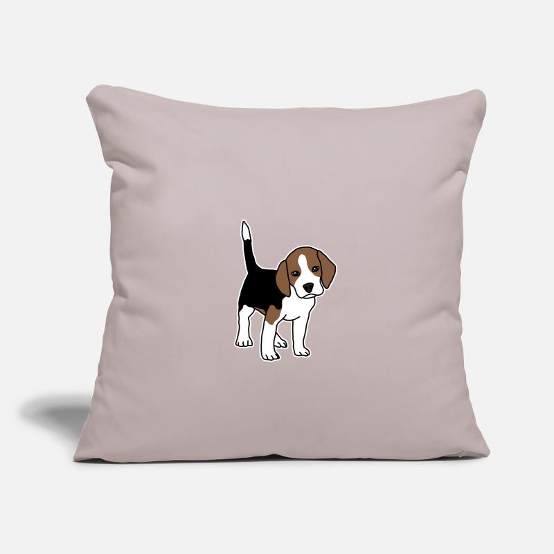 Beagle, chiot, chien, doux. comique Housse de coussin décorative 45 x 45 cm