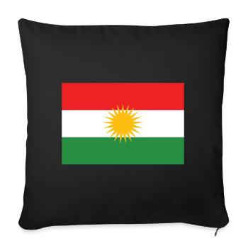 Kurdes du Kurdistan - Housse de coussin décorative 45 x 45 cm - noir - Devant