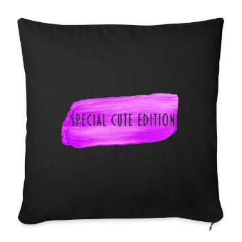 Special Cute Edition - Sofakissenbezug 45 x 45 cm - Schwarz - Vorne