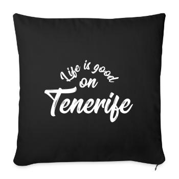 Amour de Tenerife - Housse de coussin décorative 45 x 45 cm - noir - Devant