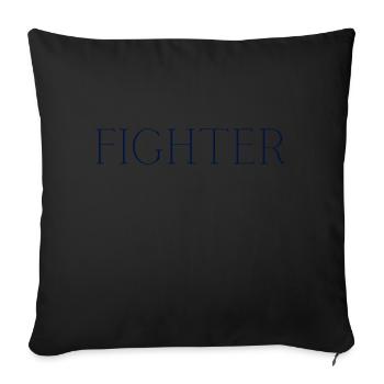Fighter - Sofakissenbezug 45 x 45 cm - Schwarz - Vorne