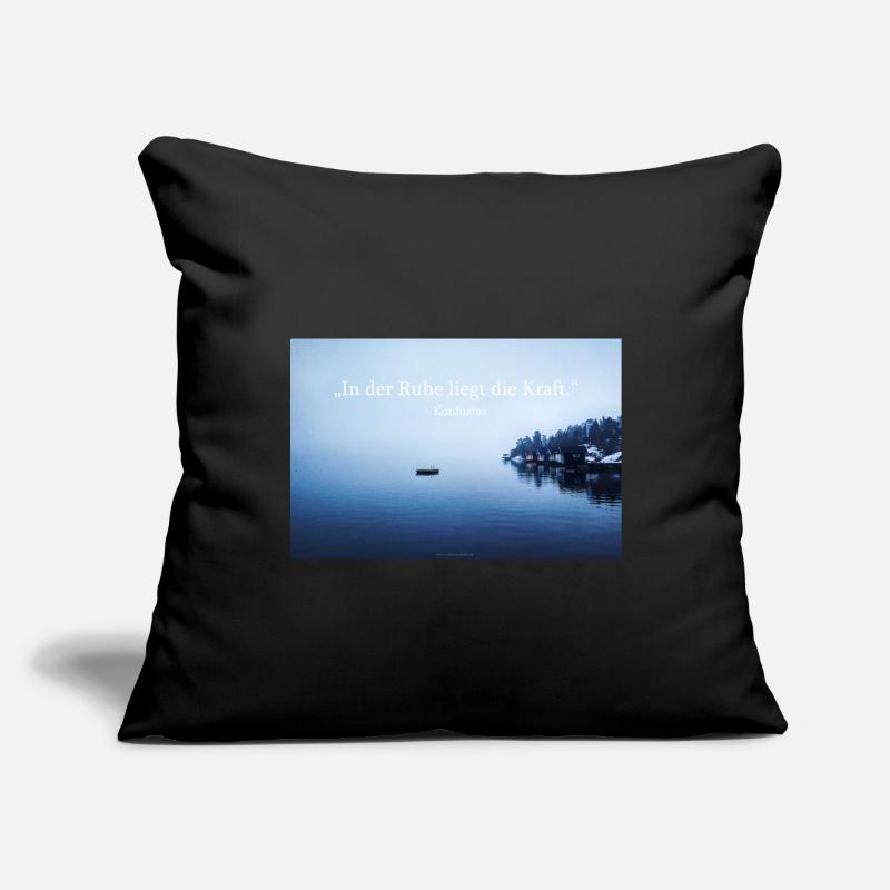 C’est dans le calme que réside la force. Housse de coussin décorative 45 x 45 cm