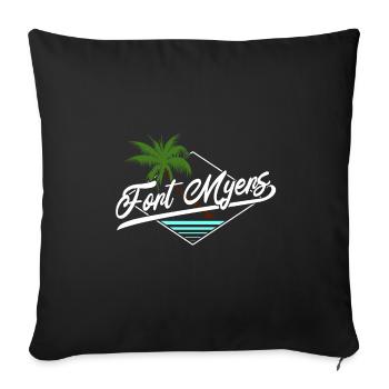 Fort Myers Florida - Sofakissenbezug 45 x 45 cm - Schwarz - Vorne
