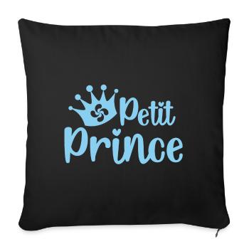 Petit Prince Basque - Housse de coussin décorative 45 x 45 cm - noir - Devant