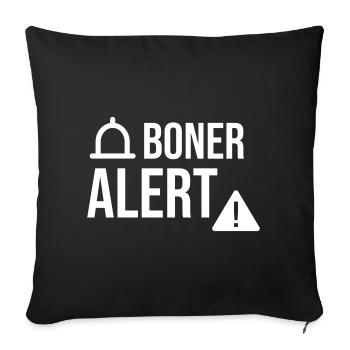 Alerte Boner - Housse de coussin décorative 45 x 45 cm - noir - Devant