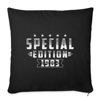 Born in 1983 Special Edition - Sofa pillowcase 17,3'' x 17,3'' (45 x 45 cm) - black - Front