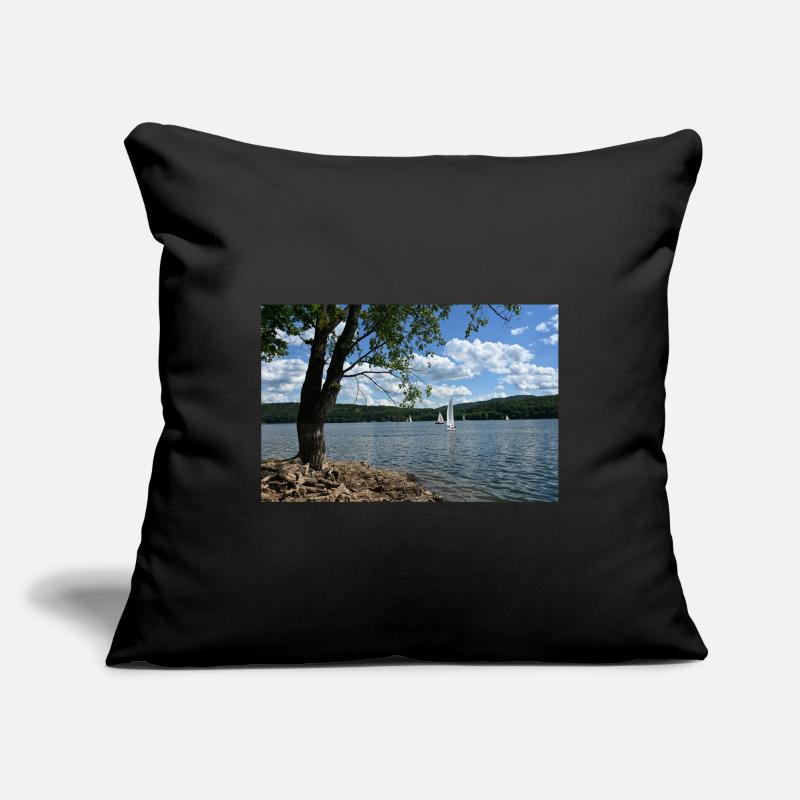 Lac Idylle Housse de coussin décorative 45 x 45 cm