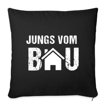Jungs vom Bau - Sofakissenbezug 45 x 45 cm - Schwarz - Vorne