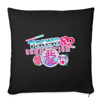 Tokyo Connection 82 (Nippon Dragons, Retro) - Sofakissenbezug 45 x 45 cm - Schwarz - Vorne