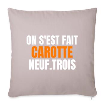 réforme des retraites, Macron, 49 3 - Housse de coussin décorative 45 x 45 cm - taupe clair - Devant