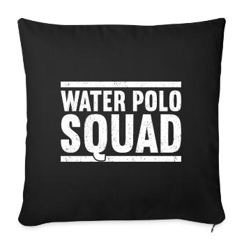 Water-polo Waterpolo - Housse de coussin décorative 45 x 45 cm - noir - Devant