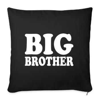 Big brother - Housse de coussin décorative 45 x 45 cm - noir - Devant