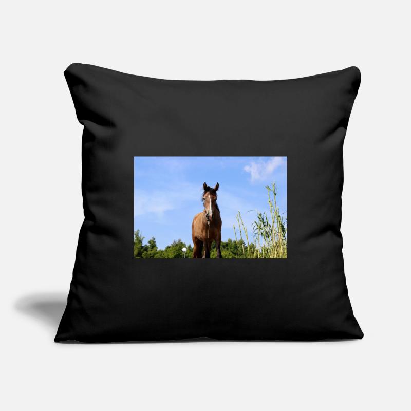 Affiche Cheval Cheval Housse de coussin décorative 45 x 45 cm