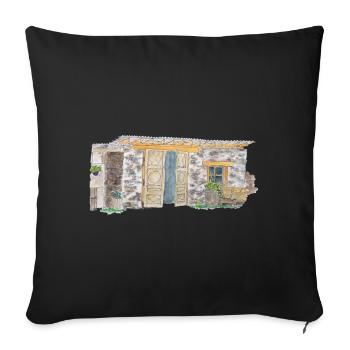 Parc national en plein air de l’Eifel Randonnée Heimat Landlieb - Housse de coussin décorative 45 x 45 cm - noir - Devant