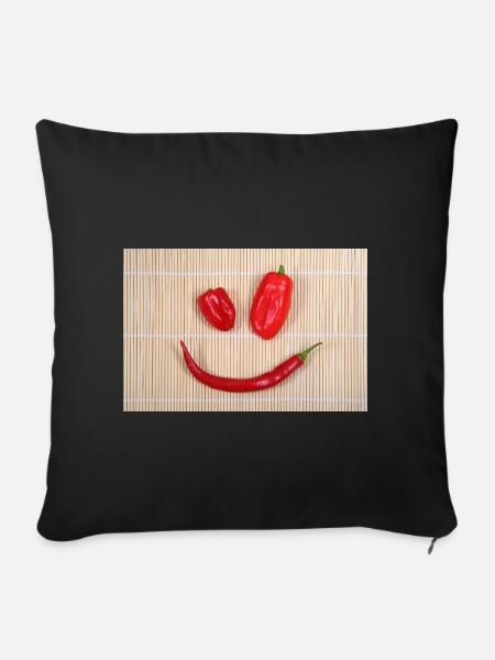SPICY Smiley - Sofakissenbezug 45 x 45 cm - Schwarz