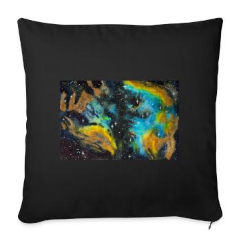 Galaxy Nebula NGC 5189 Galaxie Nebel Nerd Astro - Sofakissenbezug 45 x 45 cm - Schwarz - Vorne