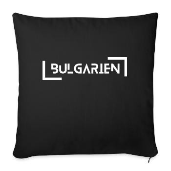 Bulgaria - Sofa pillowcase 17,3'' x 17,3'' (45 x 45 cm) - black - Front