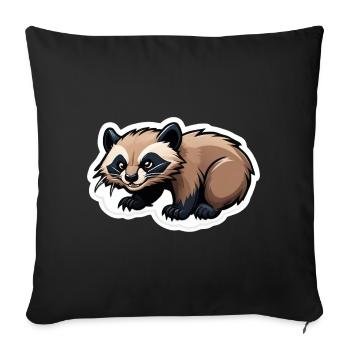 Wolverine Baby Scandinavia Wild Animal Sticker Järv - Sofa pillowcase 17,3'' x 17,3'' (45 x 45 cm) - black - Front