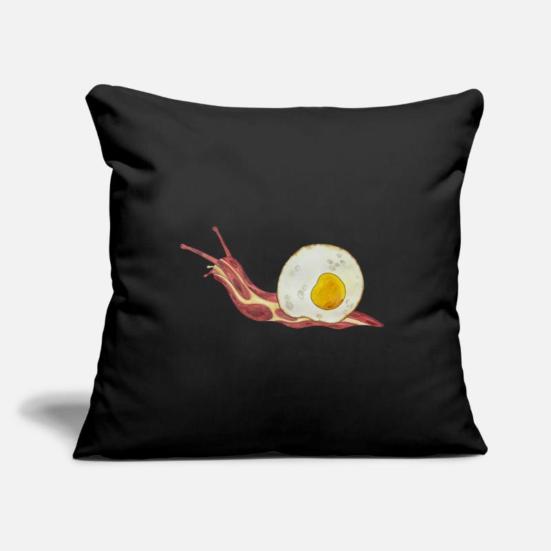 Bacon Roll Bacon and egg Fried Egg Sofa pillowcase 17,3'' x 17,3'' (45 x 45 cm)