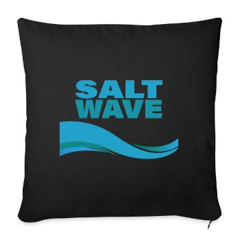VAGUE DE SEL - Housse de coussin décorative 45 x 45 cm - noir - Devant