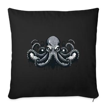 Cthulhu Lord and Savior Monster Horror T-Shirt - Sofakissenbezug 45 x 45 cm - Schwarz - Vorne
