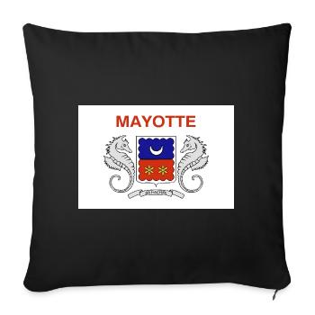 Mayotte - Housse de coussin décorative 45 x 45 cm - noir - Devant