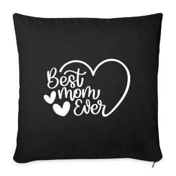 Meilleure maman de tous les temps - Housse de coussin décorative 45 x 45 cm - noir - Devant