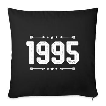 Millésime 1995 Millésime 30ème Anniversaire 1995 - Housse de coussin décorative 45 x 45 cm - noir - Devant