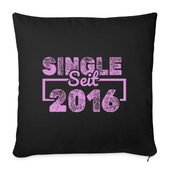 Single 2016 - Sofakissenbezug 45 x 45 cm - Schwarz - Vorne