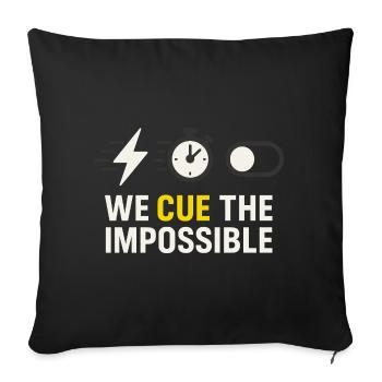 Theatre Technology Crew Stage Technician Sound - Sofa pillowcase 17,3'' x 17,3'' (45 x 45 cm) - black - Front