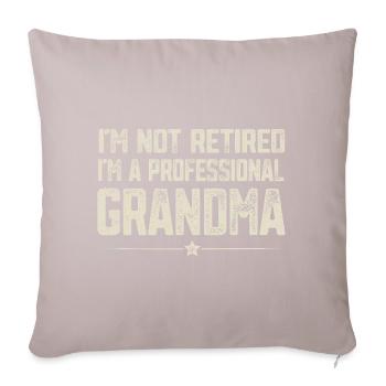 Professional granny - Sofa pillowcase 17,3'' x 17,3'' (45 x 45 cm) - light taupe - Front