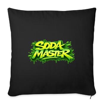 SODA MASTER - Housse de coussin décorative 45 x 45 cm - noir - Devant