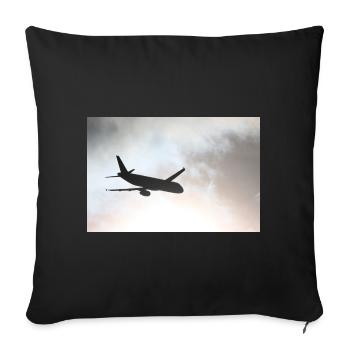 Das Phantom am Himmel - Sofakissenbezug 45 x 45 cm - Schwarz - Vorne