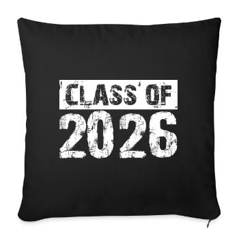 Year 2026 – Class Graduation Student Student - Sofa pillowcase 17,3'' x 17,3'' (45 x 45 cm) - black - Front