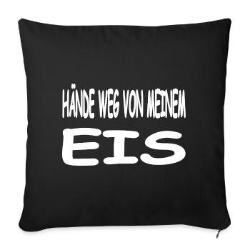 Eis - Sofa pillowcase 17,3'' x 17,3'' (45 x 45 cm) - black - Front