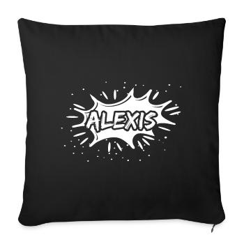 Gift Alexis - Sofa pillowcase 17,3'' x 17,3'' (45 x 45 cm) - black - Front