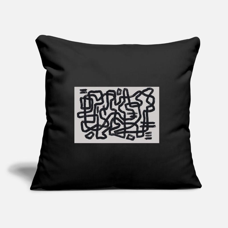 Routing Silence Housse de coussin décorative 45 x 45 cm