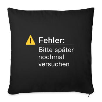 Fehler: Bitte noch einmal versuchen Informatik - Sofakissenbezug 45 x 45 cm - Schwarz - Vorne