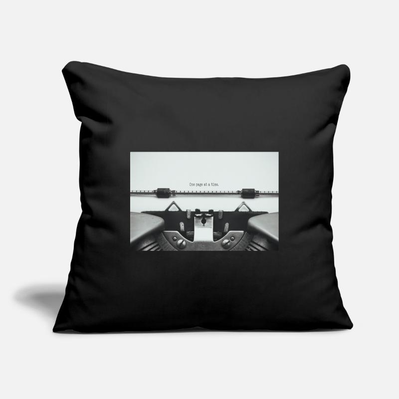 One Page At A Time Typewriter Design Sofa pillowcase 17,3'' x 17,3'' (45 x 45 cm)