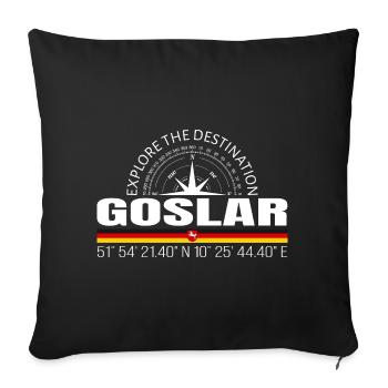 Goslar - Housse de coussin décorative 45 x 45 cm - noir - Devant