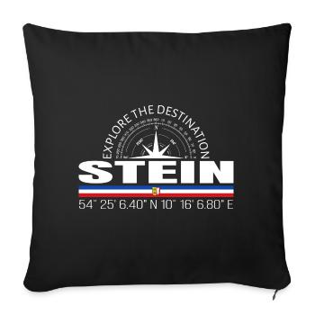 Stone - Sofa pillowcase 17,3'' x 17,3'' (45 x 45 cm) - black - Front