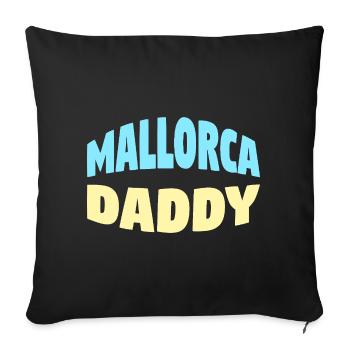 Mallorca Daddy - Sofa pillowcase 17,3'' x 17,3'' (45 x 45 cm) - black - Front