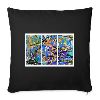 jshrsojujs - Sofa pillowcase 17,3'' x 17,3'' (45 x 45 cm) - black - Front