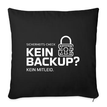 Contrôle de sécurité : Pas de sauvegarde - Housse de coussin décorative 45 x 45 cm - noir - Devant