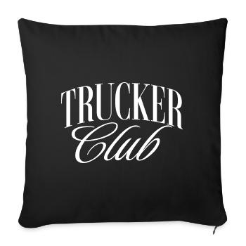 Trucker CLub - Housse de coussin décorative 45 x 45 cm - noir - Devant