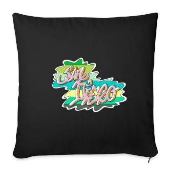 San Diego - Sofakissenbezug 45 x 45 cm - Schwarz - Vorne