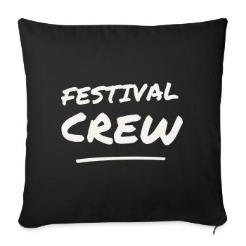 Événement de l’équipe de lettrage à brossage de l’équipe du festival - Housse de coussin décorative 45 x 45 cm - noir - Devant